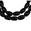 Natural Black Onyx Beads Strands AGAT-6X4-3-1