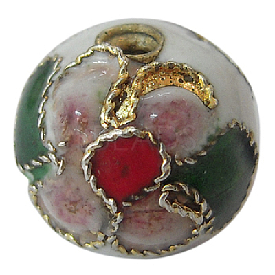 Handmade Cloisonne Beads CLB10mmC01-1