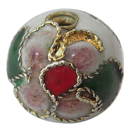 Handmade Cloisonne Beads CLB10mmC01-1
