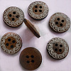 4-hole Flat Back Round Buttons FNA160L-1