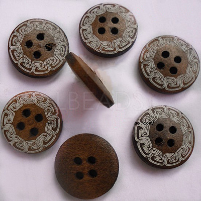 4-hole Flat Back Round Buttons FNA160L-1