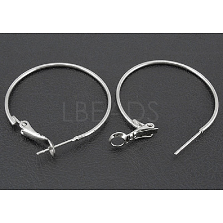 Brass Hoop Earrings EC108-4NF-1