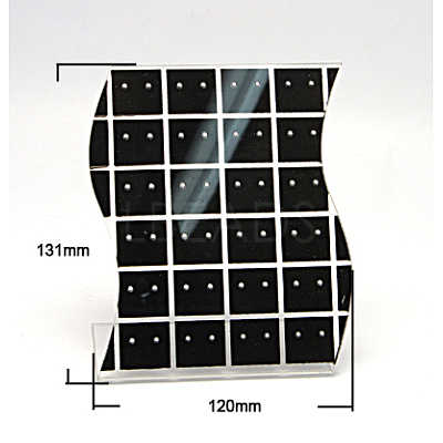 Organic Glass Earring Displays EDIS-N001-51-1