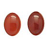 Natural Red Agate Cabochons G-N209-35-1