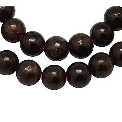 Natural Garnet Bead Strands G-A036-B-1