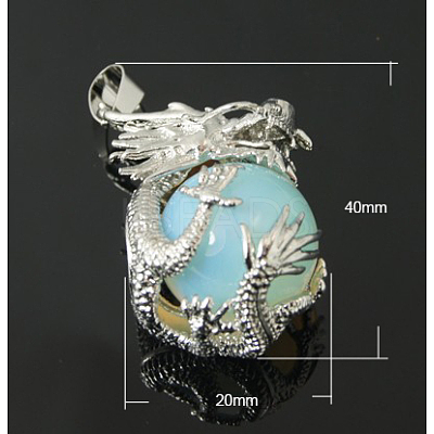 Opalite Pendants G-Q732-2-1
