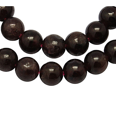 Natural Garnet Bead Strands G-A036-B-1