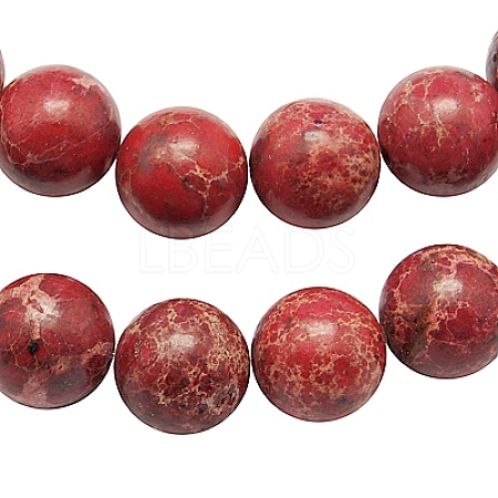 Synthetic Imperial Jasper Beads Strands G-H014-3-2-1