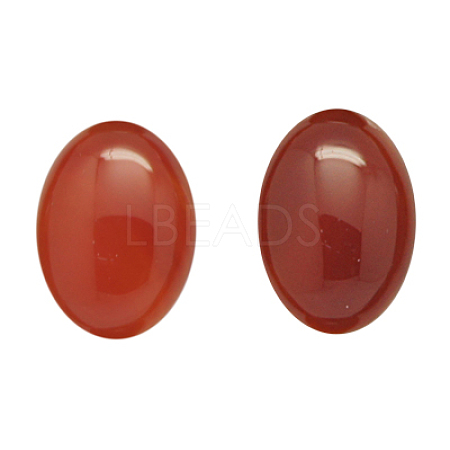 Natural Red Agate Cabochons G-N209-35-1