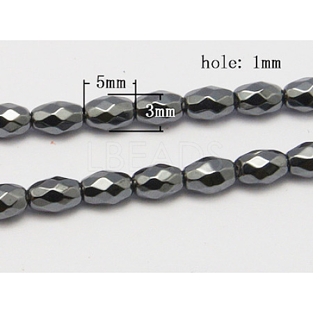 Non-Magnetic Synthetic Hematite Beads Strands G-Q289-1-1