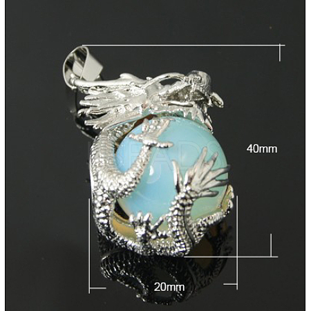 Opalite Pendants G-Q732-2-1