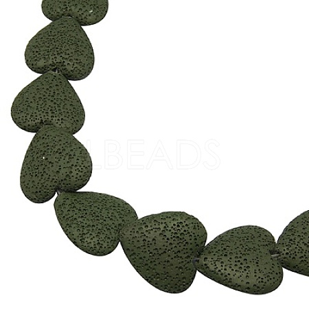 Natural Lava Rock Beads Strands G454-9-1