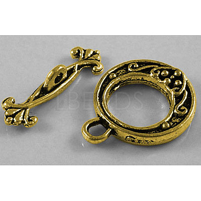 Tibetan Style Alloy Toggle Clasps GLF1081Y-NF-1