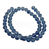 Blue Watermelon Stone Glass Beads Strands GSR670-2