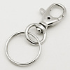 Iron Lobster Clasp Keychain HJEW-H020-P-1