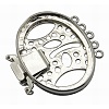 Brass Multi-strand Box Clasp Cabochon Settings J28RB021-1