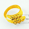 Cuff Brass Ring Shanks KK-B201-G-1