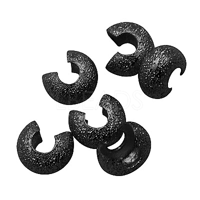 Brass Crimp Beads Covers KK-G017-B-1