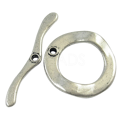 Tibetan Style Toggle Clasps LF10114Y-1