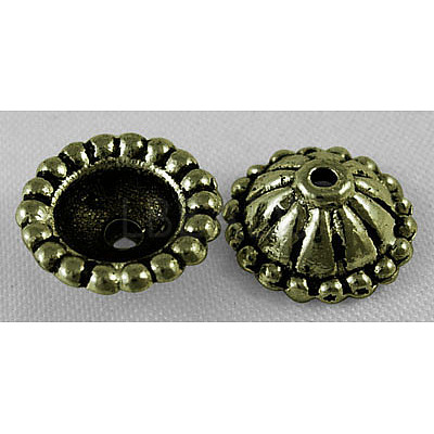 Tibetan Antique Bronze Metal Caps MLF0767Y-NF-1