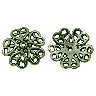Tibetan Style Alloy Bead Caps MLF1863Y-NF-1
