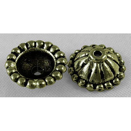 Tibetan Antique Bronze Metal Caps MLF0767Y-NF-1