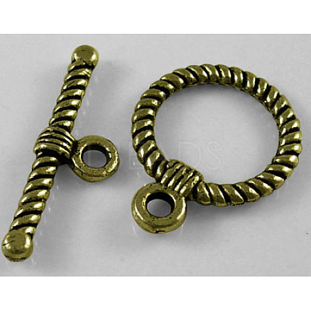 ibetan Style Alloy Toggle Clasps MLF1298Y-1