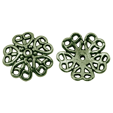Tibetan Style Alloy Bead Caps MLF1863Y-NF-1