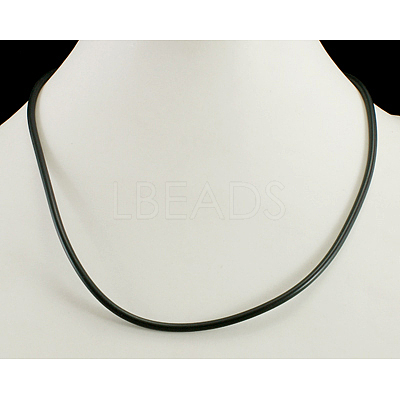 Rubber Cord with Brass Findings NFS164-3-1