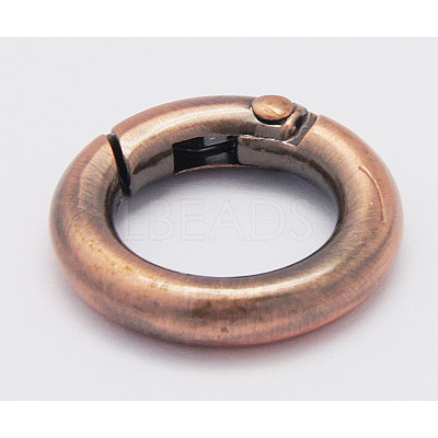 Alloy Spring Gate Rings PALLOY-H245-R-1