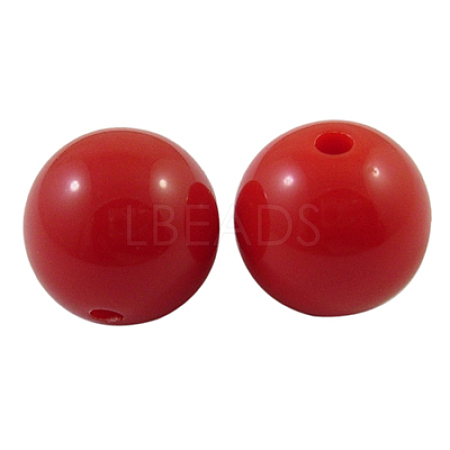 Opaque Acrylic Beads PAB702Y-9-1