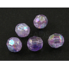 Eco-Friendly Transparent Acrylic Beads PL642-20-1