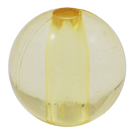 Transparent Acrylic Beads PL576Y-4-1