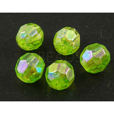 Eco-Friendly Transparent Acrylic Beads PL642-35-1