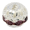 Brass Rhinestone Beads RB-A011-8mm-10S-1
