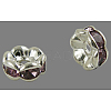 Brass Rhinestone Spacer Beads RB-A014-L6mm-10S-NF-1