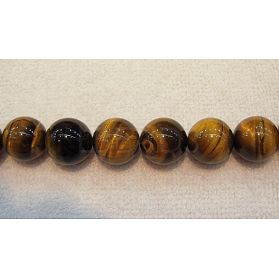 Round Tiger Eye Beads Strands Z0RQT014-1