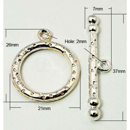 Tibetan Style Toggle Clasps ZX-RLF1408Y-NF-1