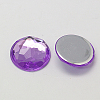 Imitation Taiwan Acrylic Rhinestone Flat Back Cabochons GACR-D003-18mm-M-2