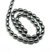 Non-magnetic Synthetic Hematite Oval Beads Strands X-G-F161-32D-2