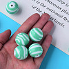 Opaque Striped Acrylic Beads MACR-S373-27C-11-6
