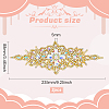 Rhombus Iron on Rhinestone Appliques DIY-WH0304-975B-2