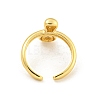Brass Letter Open Cuff Rings for Women RJEW-G313-01I-G-3