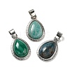 Natural Mixed Stone Pendants G-M405-05P-M-1