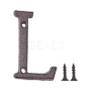 Iron Home Address Number AJEW-WH0126-25L-1