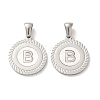 304 Stainless Steel Pendants STAS-I204-B-P-1