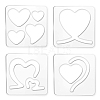 Acrylic Earring Handwork Template TOOL-WH0152-013-1