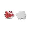 304 Stainless Steel Red Enamel Charms STAS-M102-63P-2