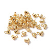 Rack Plating Brass Ear Nuts KK-C236-01B-1