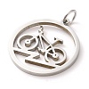 Non-Tarnish 304 Stainless Steel Pendants STAS-C086-05H-P-2